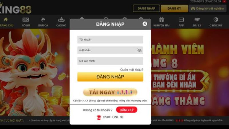 King88 | Tận Hưởng Giải Trí Hàng Đầu Dành Cho Dân Cược 9 Từng bước truy cập sân chơi đình đám